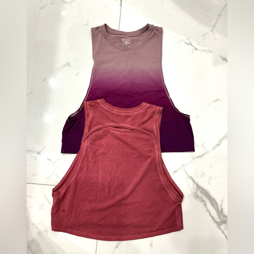 Cropped athletic tops 🩷❤️